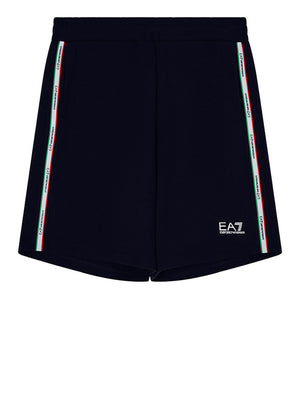 Ea7 Bermuda Ea7 In Cotone - Blu