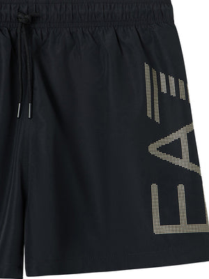 Ea7 Costume Ea7 Logo - Nero/Oro