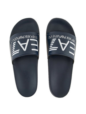 Ea7 Ciabatte Ea7 Con Maxi Logo - Blu