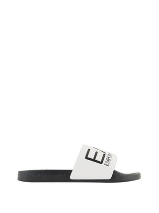 Ea7 Ciabatte Ea7 Con Maxi Logo - Nero/Bianco