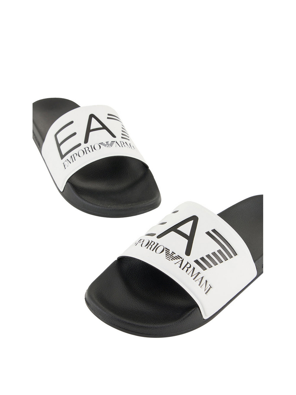 Ea7 Ciabatte Ea7 Con Maxi Logo - Nero/Bianco