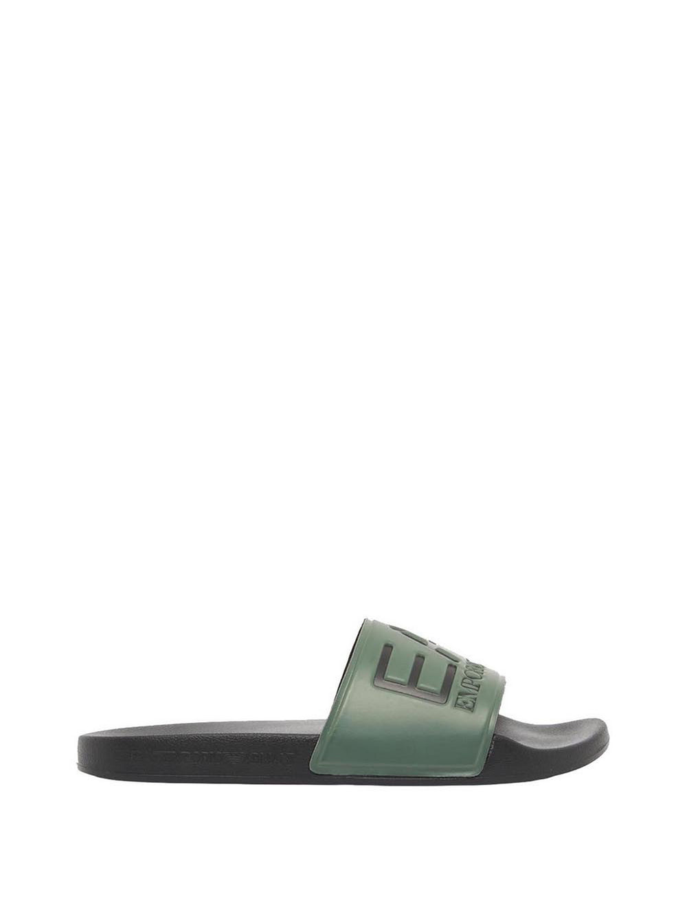 Ea7 Ciabatte Ea7 Con Maxi Logo - Nero/Verde