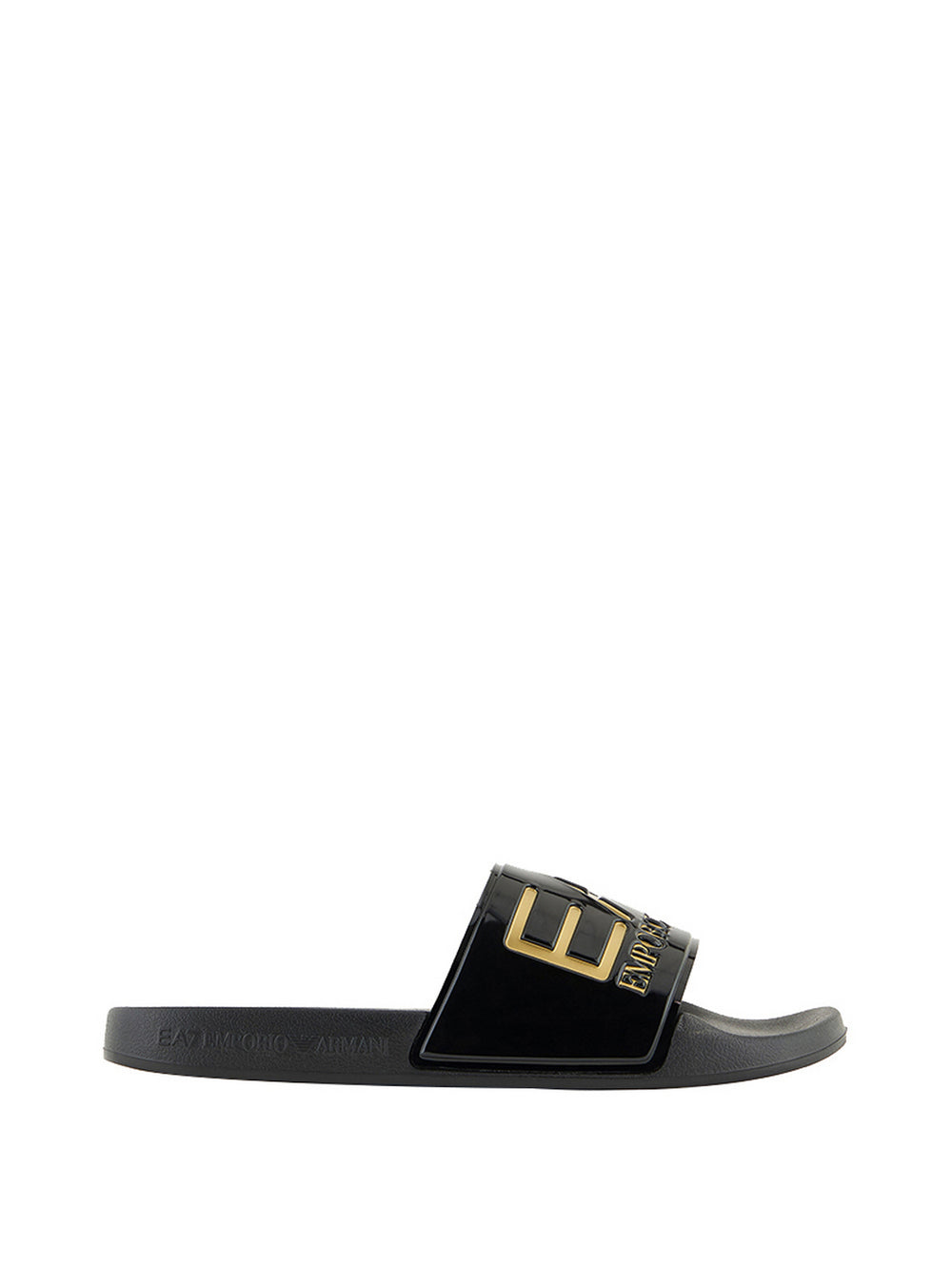 Ea7 Ciabatte Ea7 Con Maxi Logo - Nero/Oro