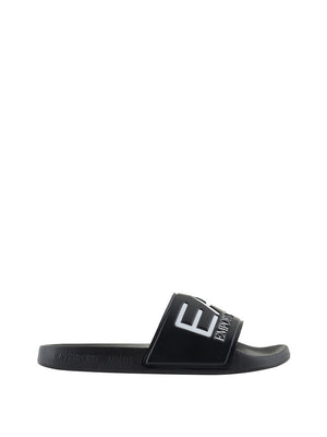 Ea7 Ciabatte Ea7 Con Maxi Logo - Nero