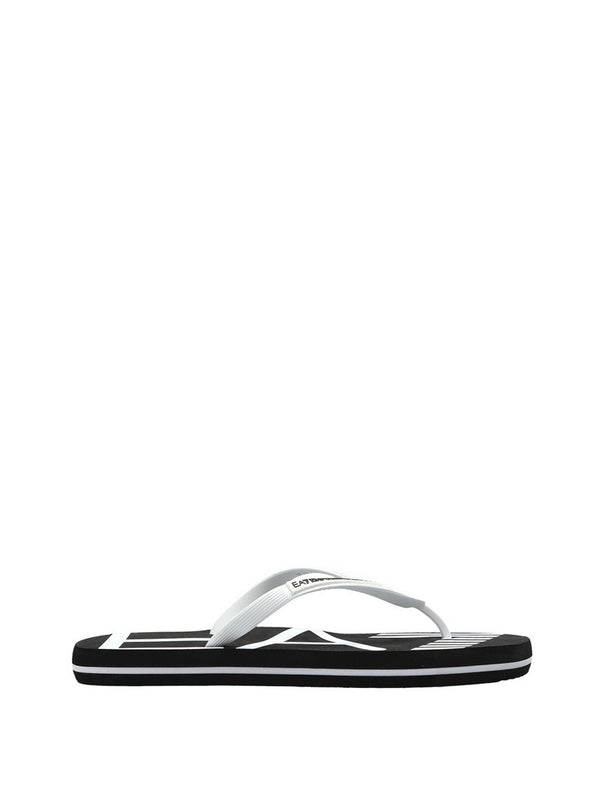 Ea7 Ciabatte Ea7 Con Logo - Nero/Bianco