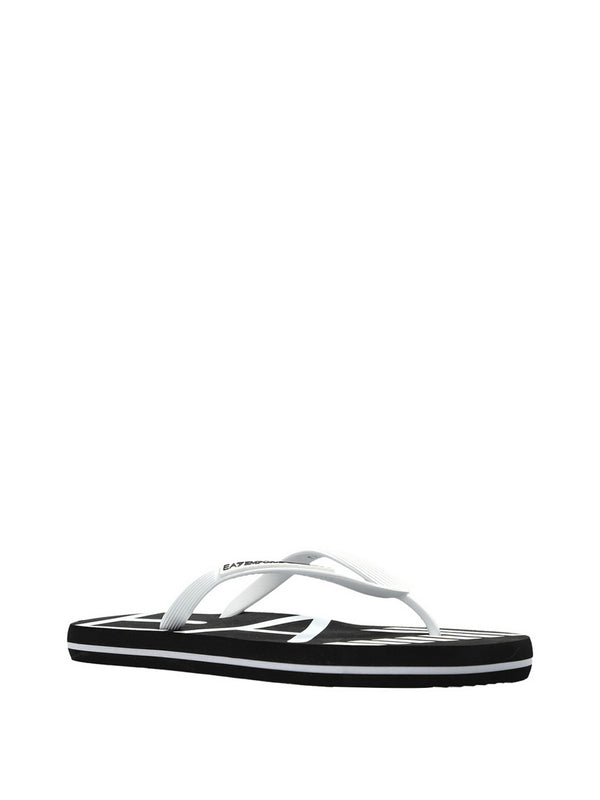 Ea7 Ciabatte Ea7 Con Logo - Nero/Bianco
