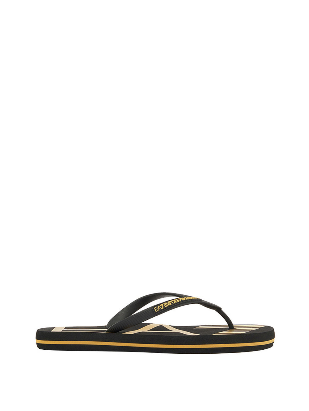Ea7 Ciabatte Ea7 Con Logo - Nero/Oro