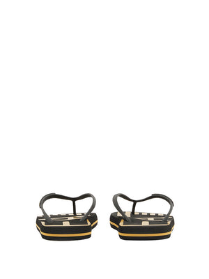 Ea7 Ciabatte Ea7 Con Logo - Nero/Oro