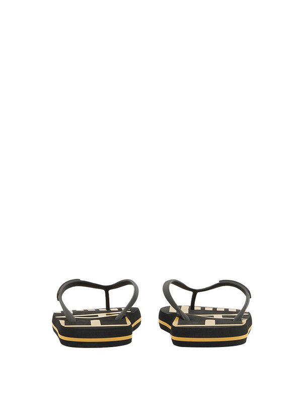 Ea7 Ciabatte Ea7 Con Logo - Nero/Oro