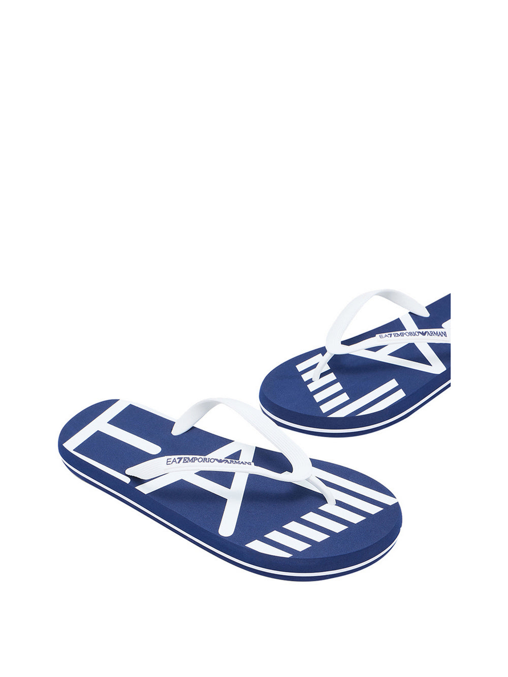Ea7 Ciabatte Ea7 Con Logo - Blu/Bianco