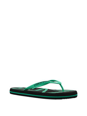 Ea7 Infradito Ea7 Con Logo - Nero/Verde