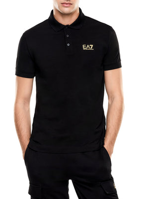 Ea7 Polo Ea7 Core Identity - Nero/Oro