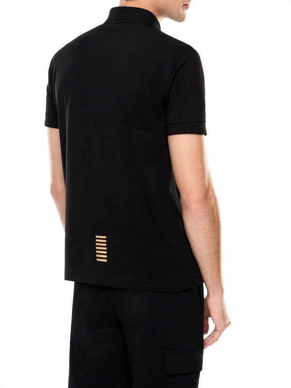 Ea7 Polo Ea7 Core Identity - Nero/Oro