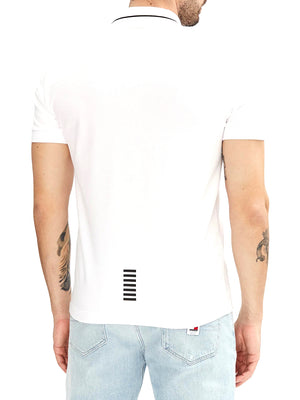 EA7 Polo Ea7 Logo Frontale - Bianco
