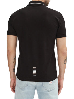EA7 Polo Ea7 Logo Frontale - Nero