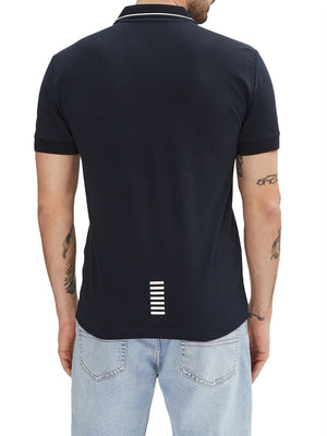 EA7 Polo Ea7 Logo Frontale - Navy