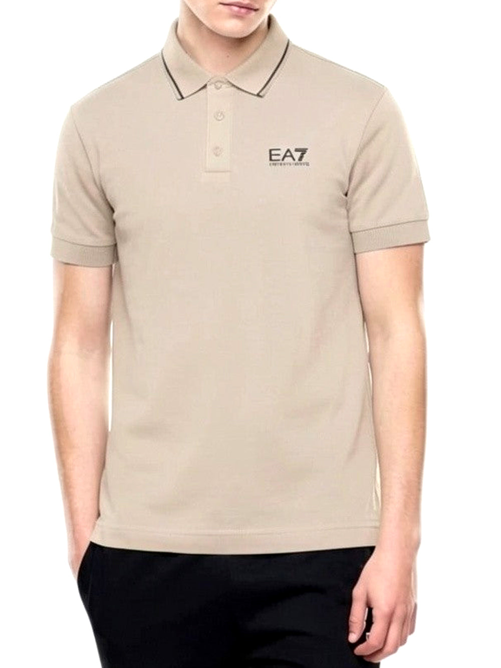 EA7 Polo Ea7 Logo Frontale - Beige