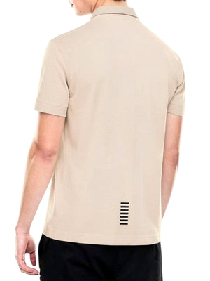 EA7 Polo Ea7 Logo Frontale - Beige