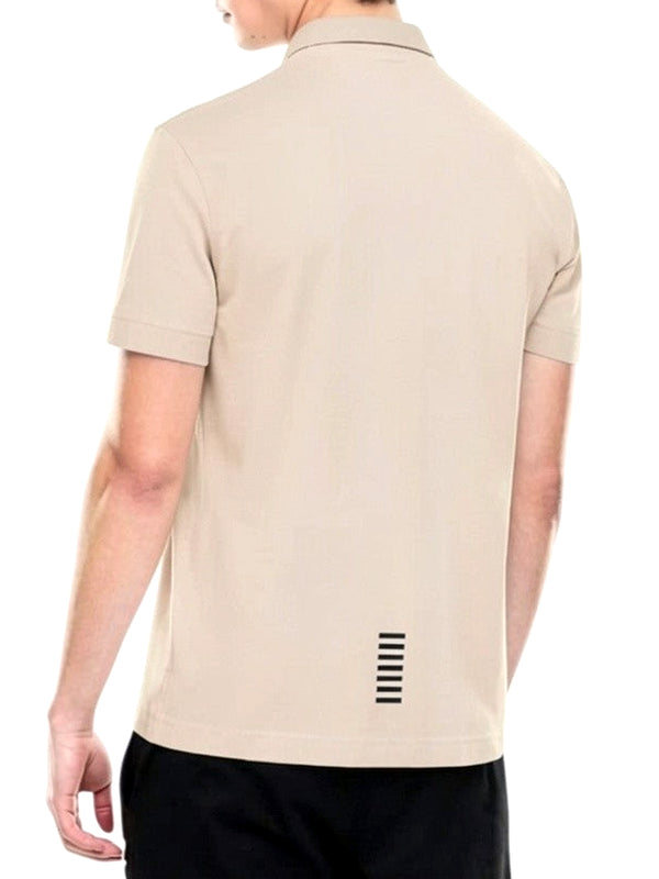 EA7 Polo Ea7 Logo Frontale - Beige