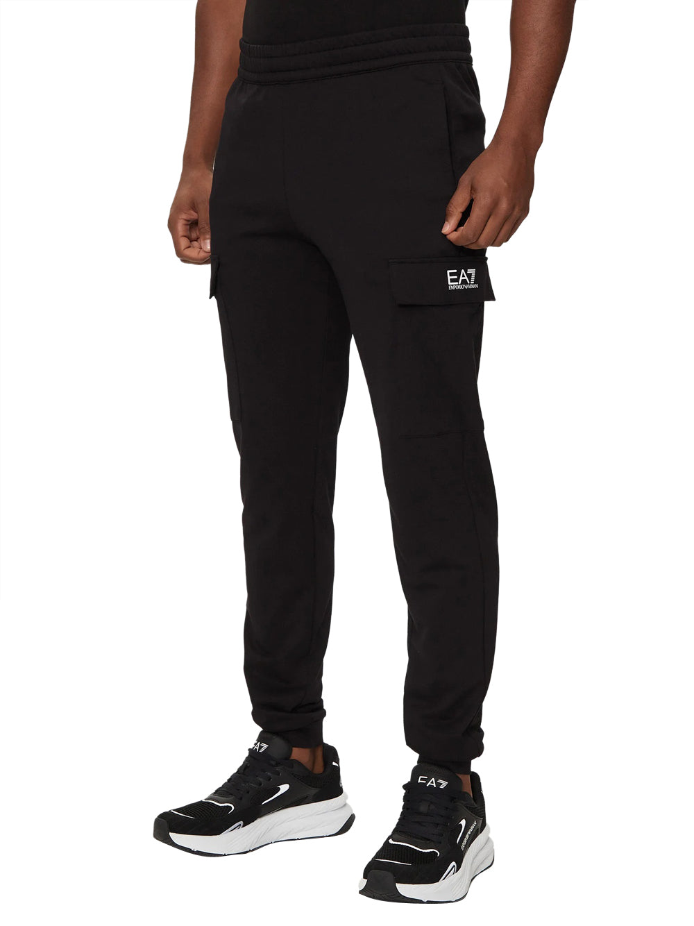 EA7 Pantalone Tuta Logo Frontale EA7 - Nero