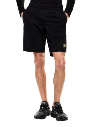 Ea7 Bermuda Ea7 In Cotone - Nero/Oro