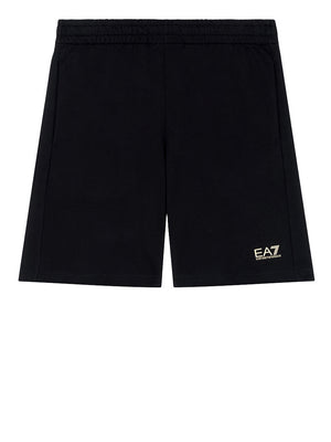 Ea7 Bermuda Ea7 In Cotone - Nero/Oro