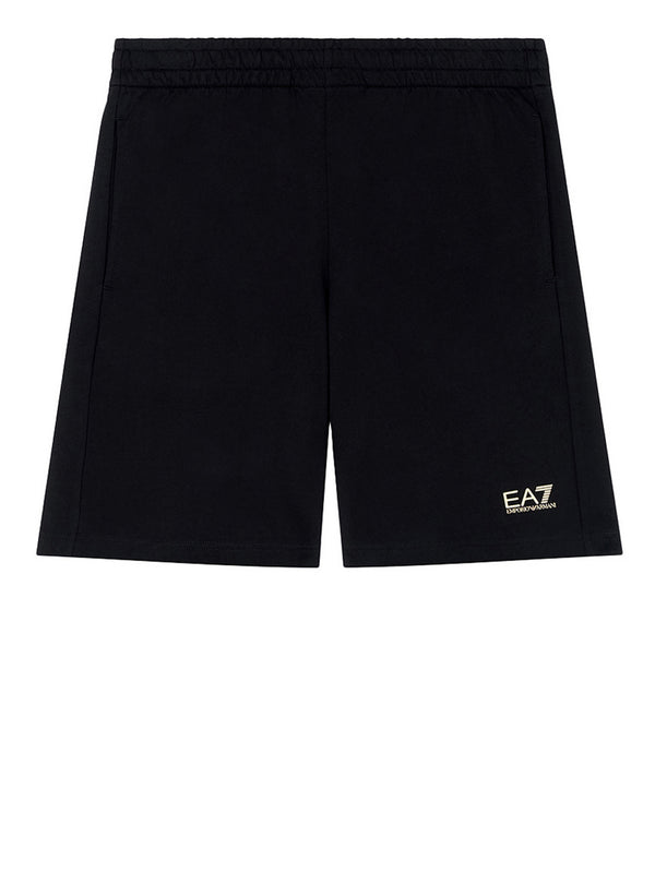 Ea7 Bermuda Ea7 In Cotone - Nero/Oro