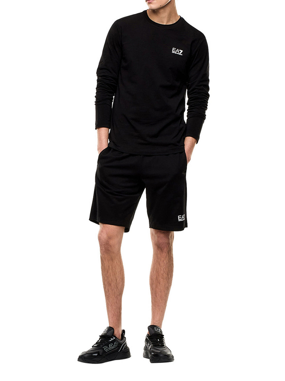 Ea7 Bermuda Ea7 In Cotone - Nero