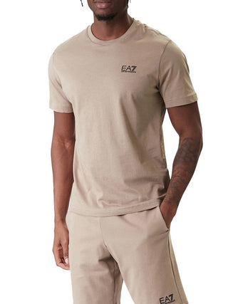 Ea7 T-Shirt Ea7 Core Identity In Cotone Pima - Beige