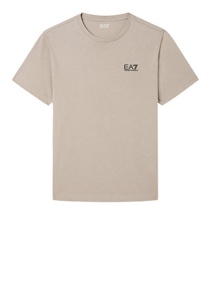 Ea7 T-Shirt Ea7 Core Identity In Cotone Pima - Beige