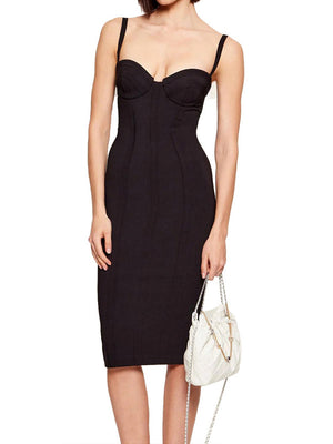 Elisabetta Franchi Abito Elisabetta Franchi Con Top Bustier - Nero