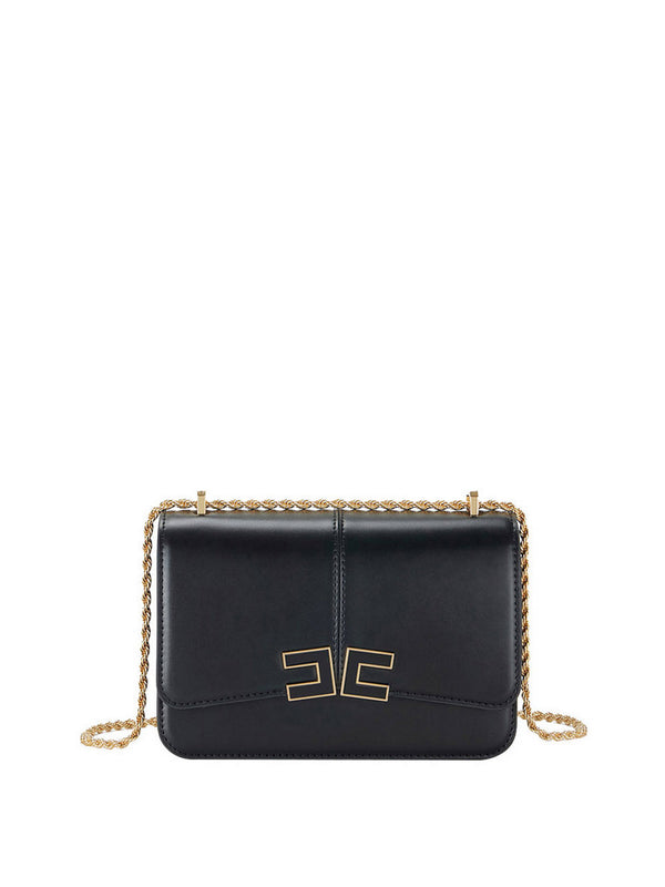 Elisabetta Franchi Borsa A Tracolla Elisabetta Franchi Con Dettaglio Logo - Nero