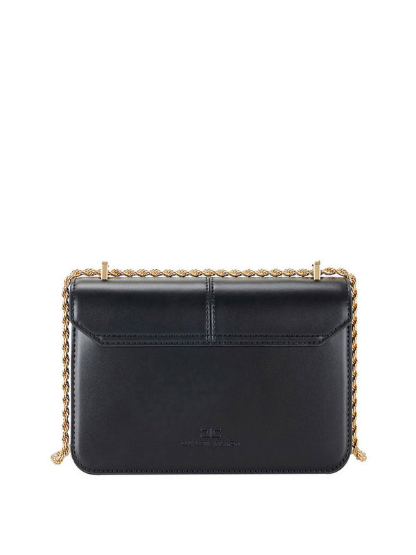 Elisabetta Franchi Borsa A Tracolla Elisabetta Franchi Con Dettaglio Logo - Nero