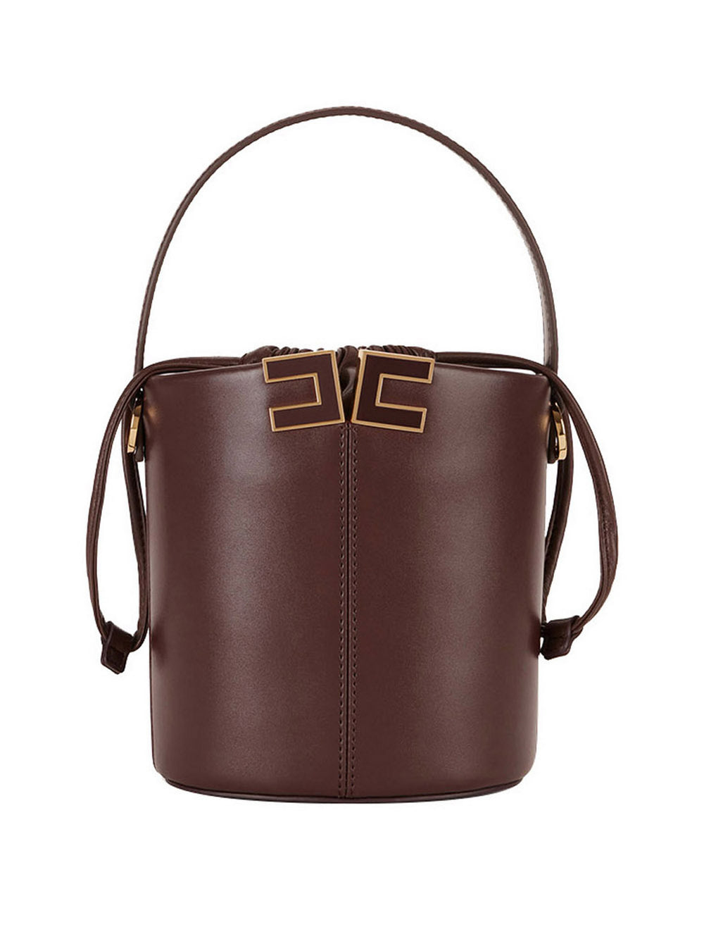 Elisabetta Franchi Secchiello Elisabetta Franchi Con Dettaglio Logo - Cacao