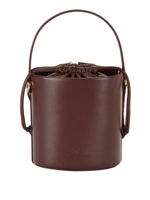 Elisabetta Franchi Secchiello Elisabetta Franchi Con Dettaglio Logo - Cacao