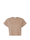 ELISABETTA FRANCHI 1USCITA T-Shirt Elisabetta Franchi In Jersey Con Stampa Lettering - Argilla