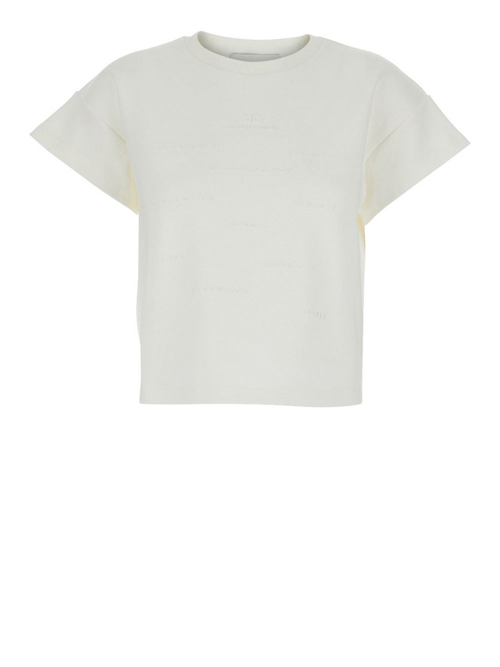 Elisabetta Franchi T-shirt Elisabetta Franchi Jersey Con Lettering Print - Bianco