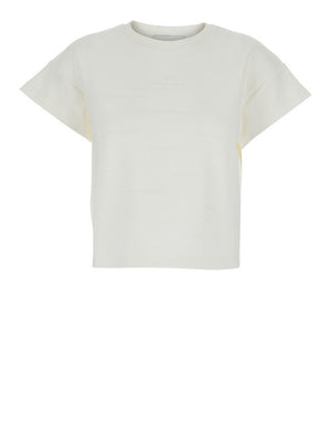 Elisabetta Franchi T-shirt Elisabetta Franchi Jersey Con Lettering Print - Bianco