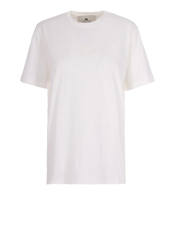 Elisabetta Franchi T-Shirt Elisabetta Franchi - Gesso
