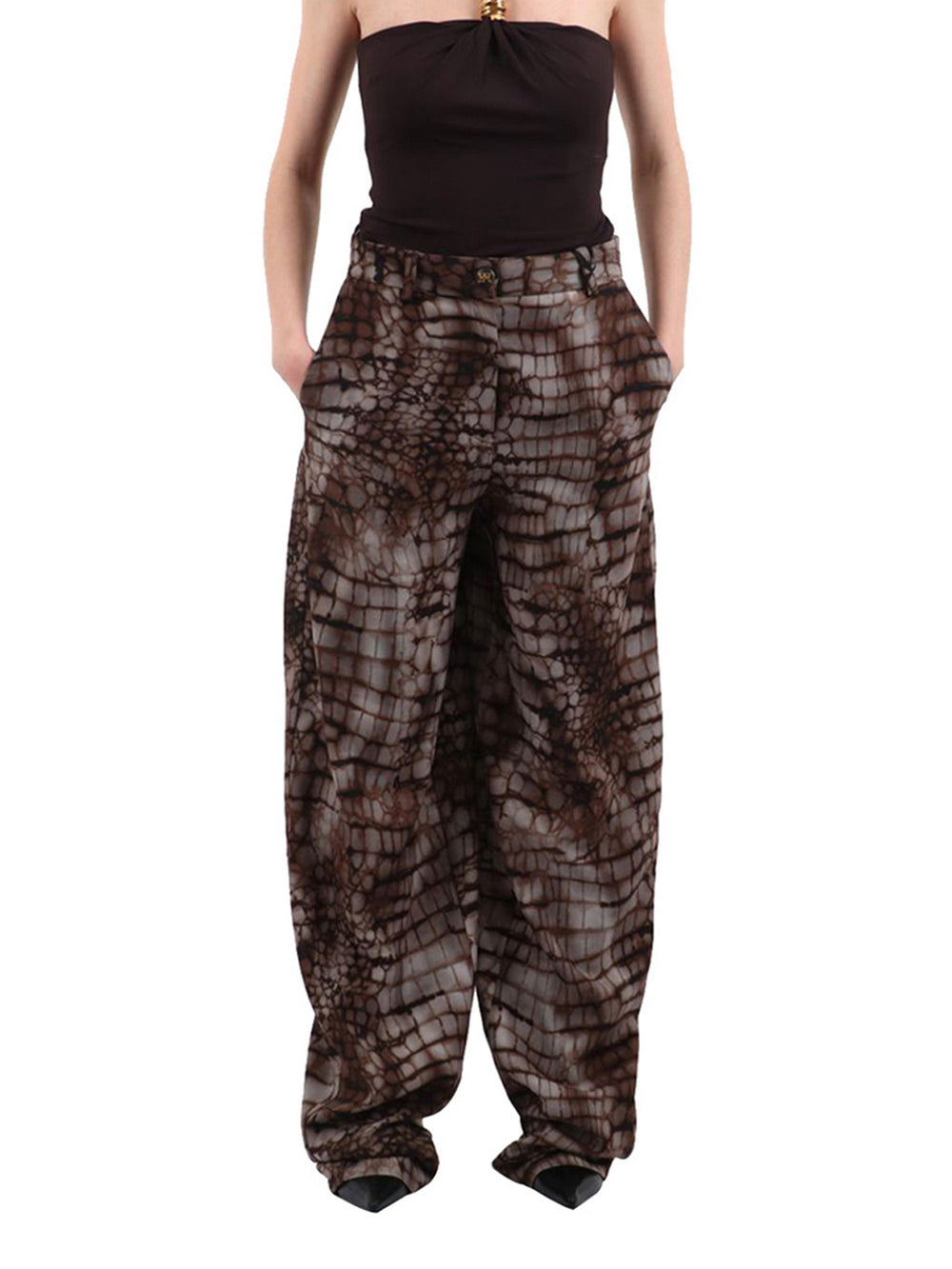 Elisabetta Franchi Pantalone Elisabetta Franchi - Cacao
