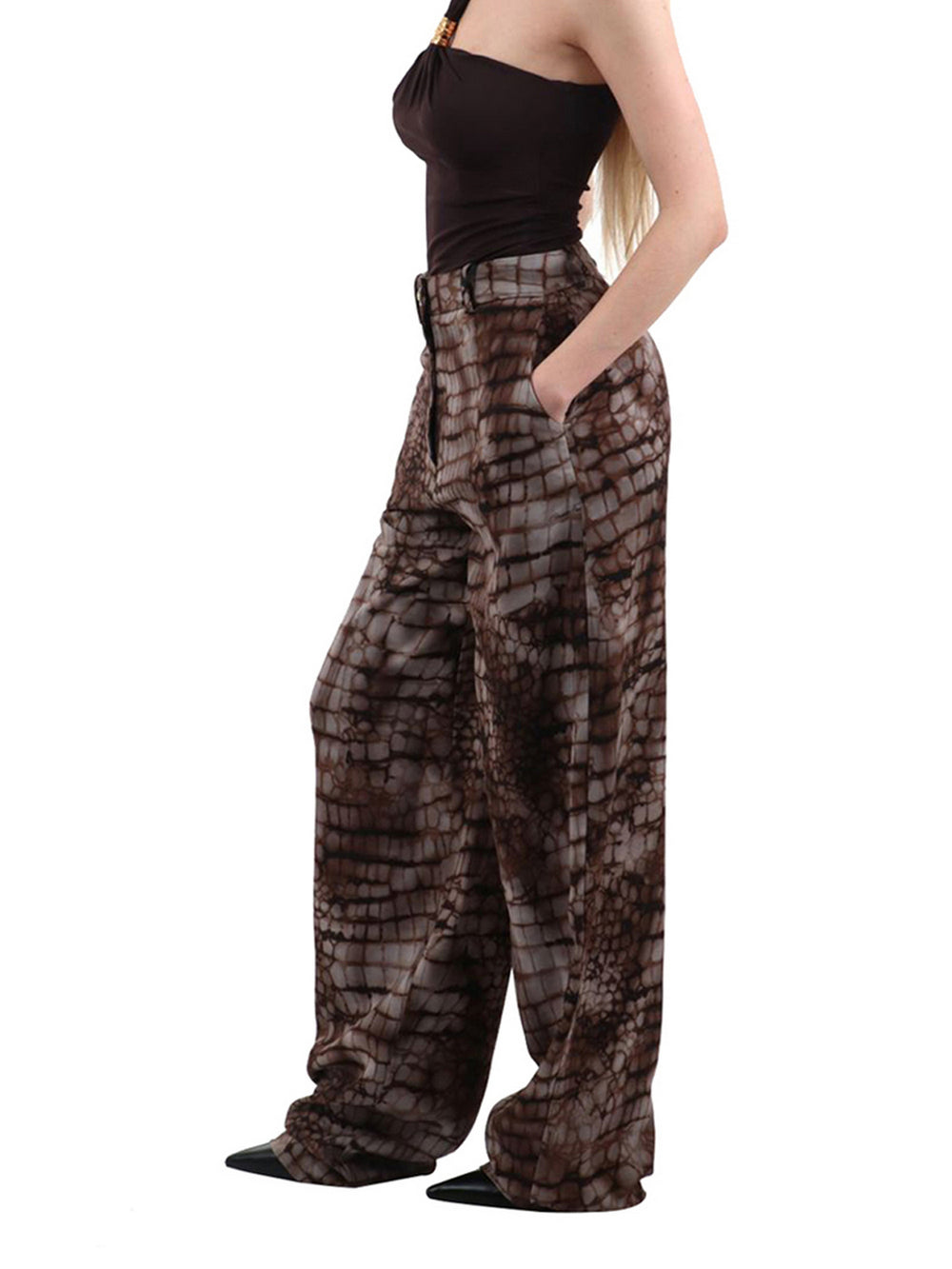 Elisabetta Franchi Pantalone Elisabetta Franchi - Cacao