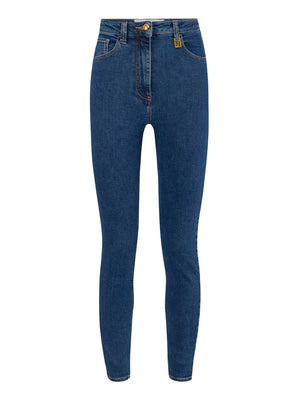 Elisabetta Franchi Jeans Skinny Elisabetta Franchi Con Dettaglio Logo - Denim