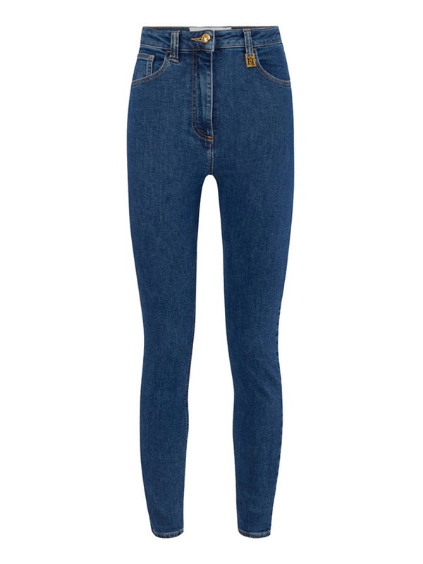 Elisabetta Franchi Jeans Skinny Elisabetta Franchi Con Dettaglio Logo - Denim