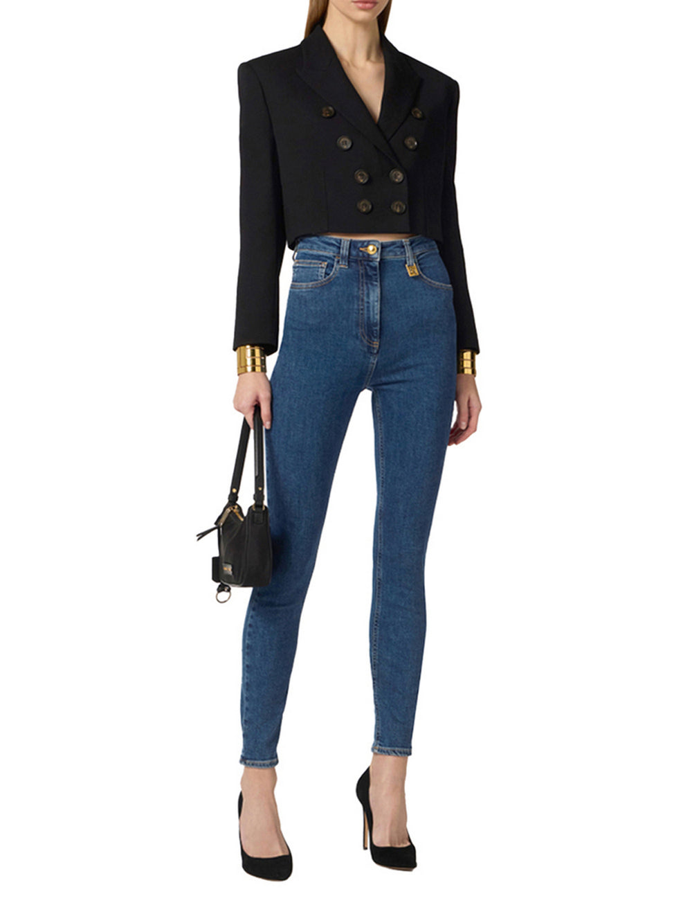 Elisabetta Franchi Jeans Skinny Elisabetta Franchi Con Dettaglio Logo - Denim
