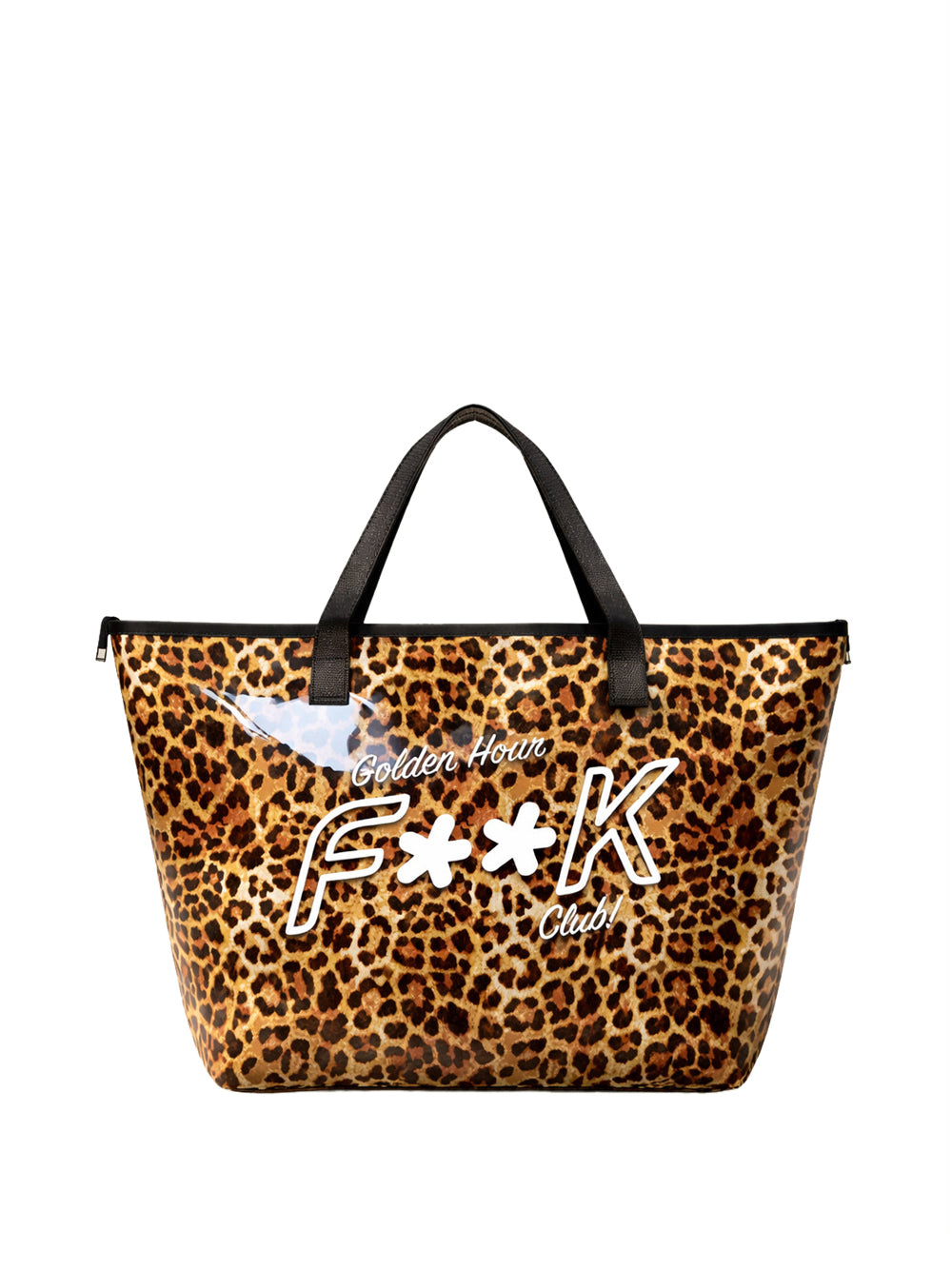 F**K Maxi Beachbag Eco Pvc F**K - Leopardato