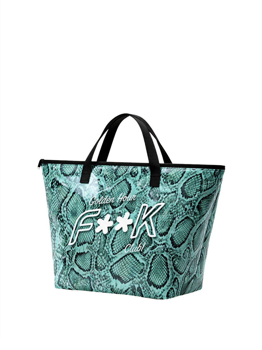 F**K Maxi Beachbag Eco Pvc F**K - Verde Pitonato