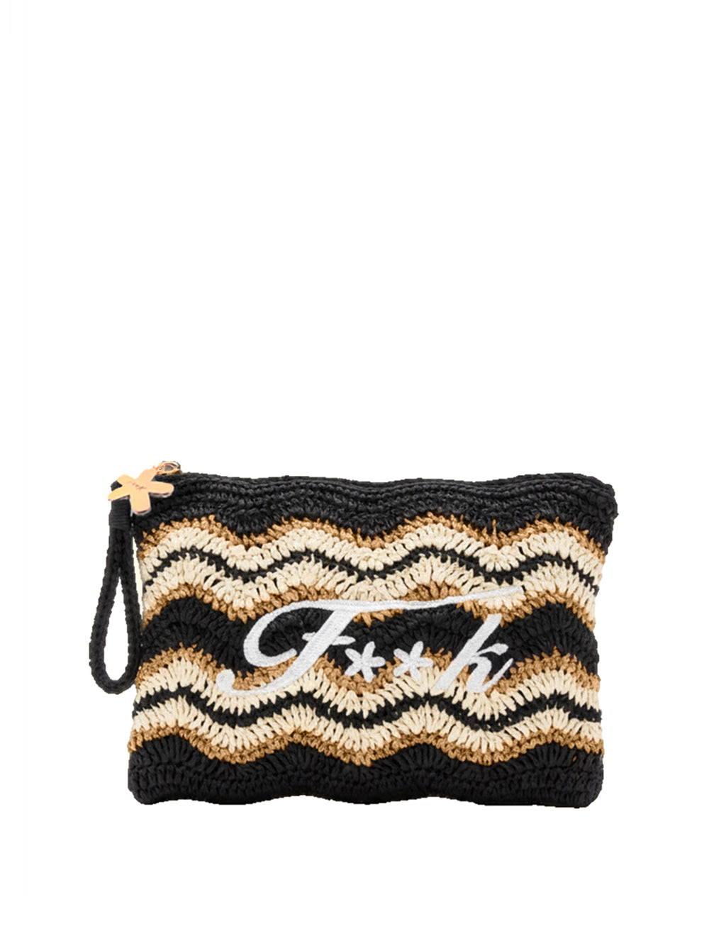 F**K Mini Pochette F**K - Nero/Beige