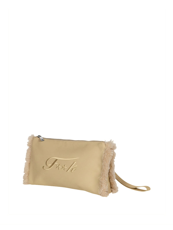 F**K Mini Pochette F**K - Beige
