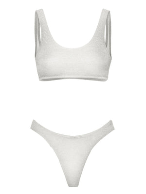 F**K Bikini Top Con Slip Americano Fisso F**K - Bianco