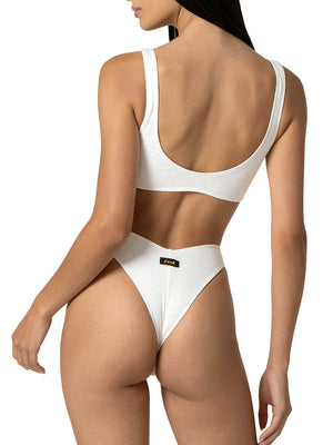 F**K Bikini Top Con Slip Americano Fisso F**K - Bianco